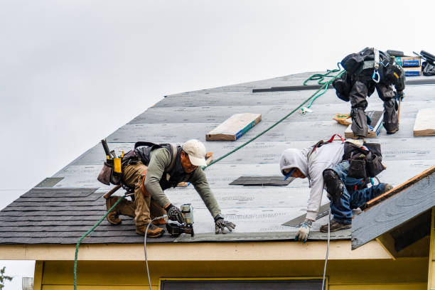 Professional Flat Roof Repair technician working in Waterford, CA